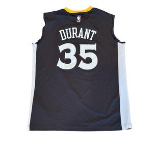 Kevin Durant Golden State Warriors NBA Jersey Black S Cut Out Arms Adidas